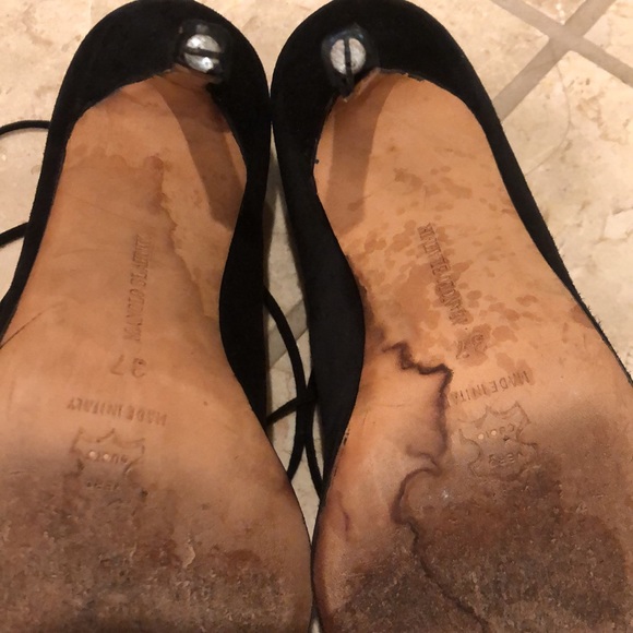 Manolo Blahnik strappy lace up suede pointed toe stiletto heel pump - Picture 10 of 11